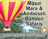 Masai Mara and Amboseli Hot air Balloon safari adds more value to the whole safari